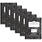 Pacon Composition Book, Black Marble, 1 cm Quadrille Ruled, 9-3/4in. x 7-1/2in., 100 Sheets Per Book, 6PK MMK37105 - alternate 1